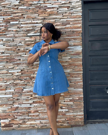 Blue Jean Baby Button Mini